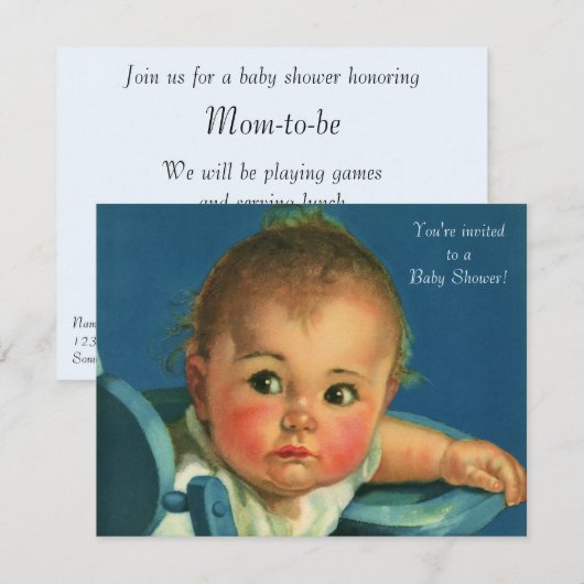  Baby shower voor kinderen, kinderen of meisjes Kaart (Voorkant / Achterkant)