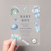 Baby shower voor kinderkleding acryl uitnodigingen (Insitu (Draagbaar))