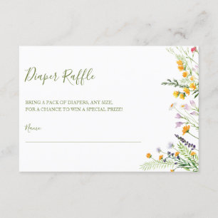 Baby shower voor kleerkaartjes in Raffle Informatiekaartje