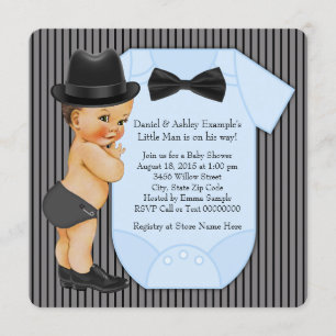 Baby Shower voor Kleine Man Jongen Kaart