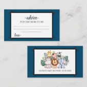 Baby shower voor kleurrijk Oerwoud Advieskaart (Voorkant / Achterkant)