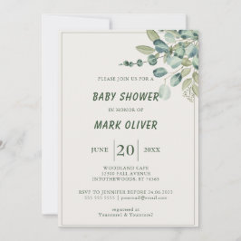 Baby shower voor kleurrijk Oerwoud Kaart