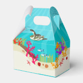 Baby shower voor kleurrijke Zeeen in de oceaan Bedankdoosjes (Achterkant)