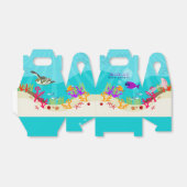 Baby shower voor kleurrijke Zeeen in de oceaan Bedankdoosjes (Uitgevouwen)