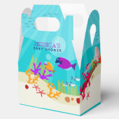 Baby shower voor kleurrijke Zeeen in de oceaan Bedankdoosjes (Geopend)