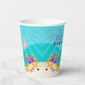 Baby shower voor kleurrijke Zeeen in de oceaan Papieren Bekers (Voorkant)
