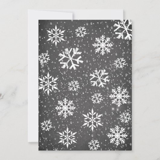 Baby shower voor koude niet-winterbossen kaart (Achterkant)