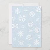 Baby shower voor koude niet-winterbossen kaart (Achterkant)