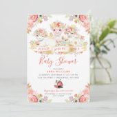 Baby shower voor landbouwhuisdieren van de waterve kaart (Staand voorkant)