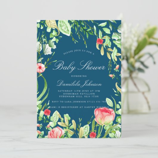  Baby shower voor landtuin Kaart (Staand voorkant)