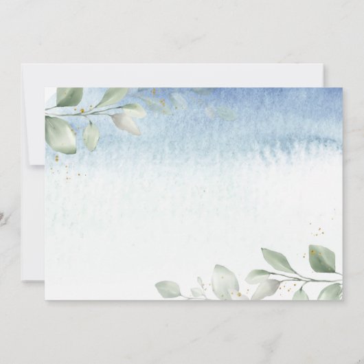 Baby shower voor levering postbus via e-mail opsla kaart (Achterkant)