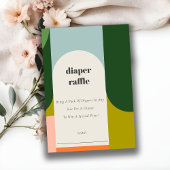 Baby shower voor lichtere schroefdraad voor Retro- Informatiekaartje