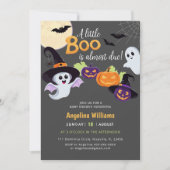 Baby shower voor Little Boo Halloween. Kaart (Voorkant)