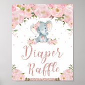 Baby shower voor luiftige flessen poster (Voorkant)