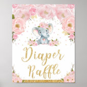 Baby shower voor luiftige flessen poster (Voorkant)