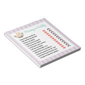  Baby shower voor mama of papa Notitieblok (Schuin)