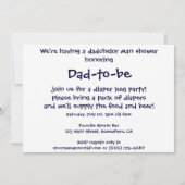 Baby shower voor mannen! Een Dadchelor-partij! Kaart (Achterkant)