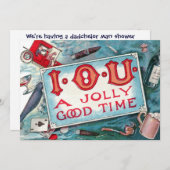 Baby shower voor mannen! Een Dadchelor-partij! Kaart (Voorkant / Achterkant)