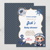 Baby shower voor matrozen kaart (Voorkant / Achterkant)