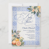 Baby shower voor mediterrane Tegel Kaart (Voorkant)