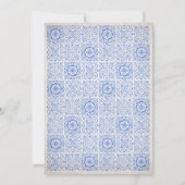 Baby shower voor mediterrane Tegel Kaart (Achterkant)