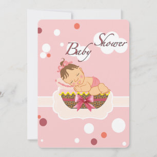 baby shower voor meisje kaart