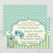 baby shower voor meisje of jongen kaart (Voorkant / Achterkant)