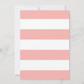 Baby shower voor melkflesjes - Roze Kaart (Achterkant)