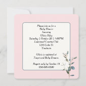 Baby shower voor moeder en kind kaart (Achterkant)