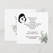 Baby shower voor moeder en kind kaart (Voorkant / Achterkant)