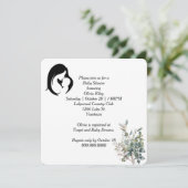 Baby shower voor moeder en kind kaart (Staand voorkant)