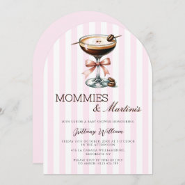 Baby shower voor Mommies & Martinis Espresso Arch  Kaart