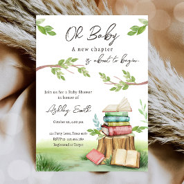 Baby shower voor nieuwe boekboeken in het magazijn kaart