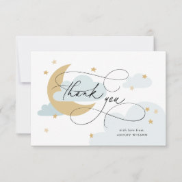 Baby shower voor onbewerkte en onbewerkte tekst bedankkaart