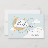 Baby shower voor onbewerkte en onbewerkte tekst bedankkaart (Voorkant)