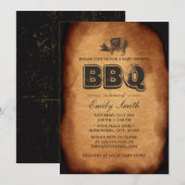  Baby shower voor oud varken Roost barbecue Kaart (Voorkant / Achterkant)