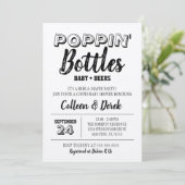 Baby shower voor papillen kaart (Staand voorkant)