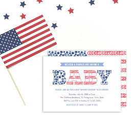 Baby shower voor paren en strips kaart