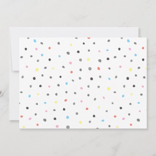 Baby shower voor paren | Happy Hour Kaart (Achterkant)