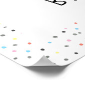 Baby shower voor paren | Welkomstwoord in Happy Ho Poster (Hoek)