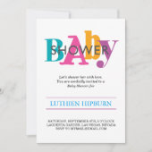 baby shower voor patches en kleuren kaart (Voorkant)