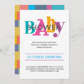 baby shower voor patches en kleuren kaart (Voorkant / Achterkant)