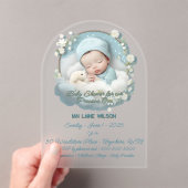 Baby shower voor Precious Baby Boy Acryl Uitnodigingen (Insitu (Draagbaar))