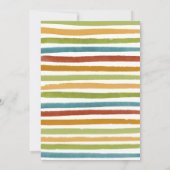 Baby shower voor primaire kleurjongen Boho-regenbo Kaart (Achterkant)