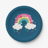 Baby shower voor regenboog papieren bordje (Voorkant)