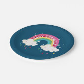 Baby shower voor regenboog papieren bordje (Gekanteld)