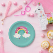 Baby shower voor regenboog papieren bordje (Feest)
