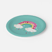 Baby shower voor regenboog papieren bordje (Gekanteld)
