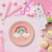 Baby shower voor regenboog papieren bordje (Feest)