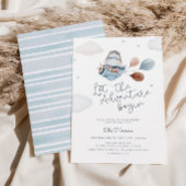 Baby shower voor reisavontuur Kaart